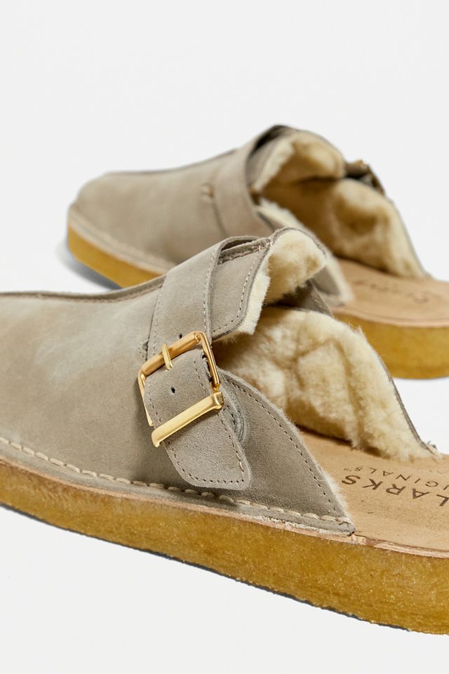 Clarks Originals Mula de caminata de arena forrada de esquila #5