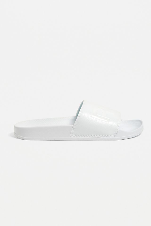 Reebok Classic Split Logo White Pool Sliders | Urban Outfitters UK