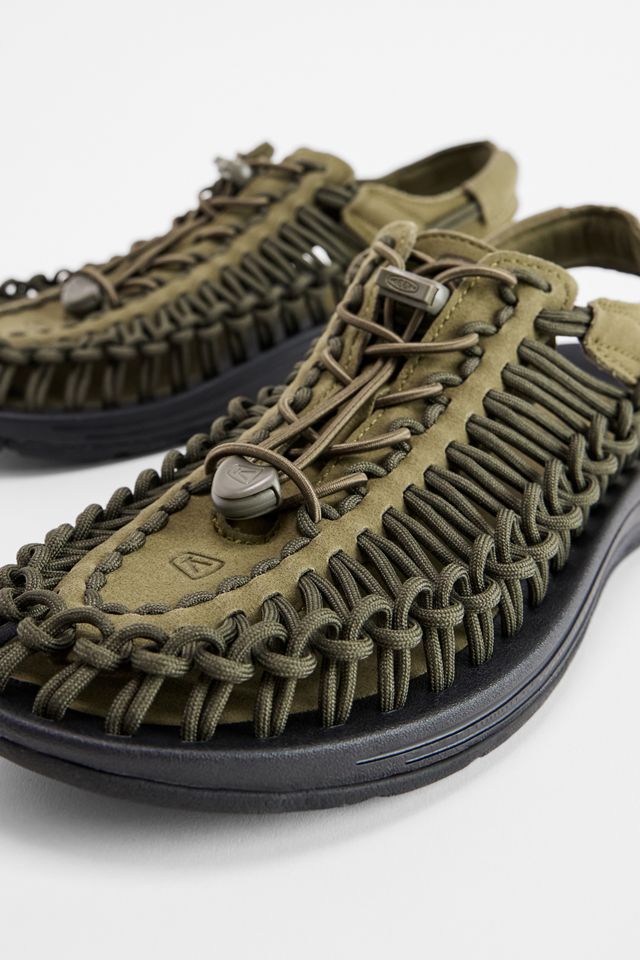KEEN Dunkelolivgrüne Uneek Sandalen #2