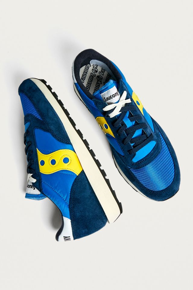 Saucony Jazz Original Royal and Gold Trainers #1