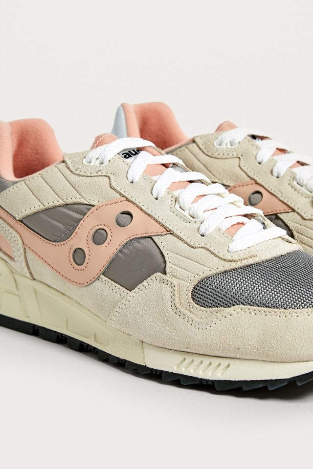 Saucony Shadow 5000 Vintage Creme and Pink Trainers #2