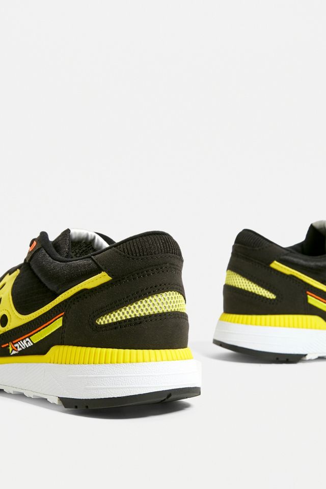 Saucony – Sneaker „Azura“ in Schwarz, Gelb und Orange #1