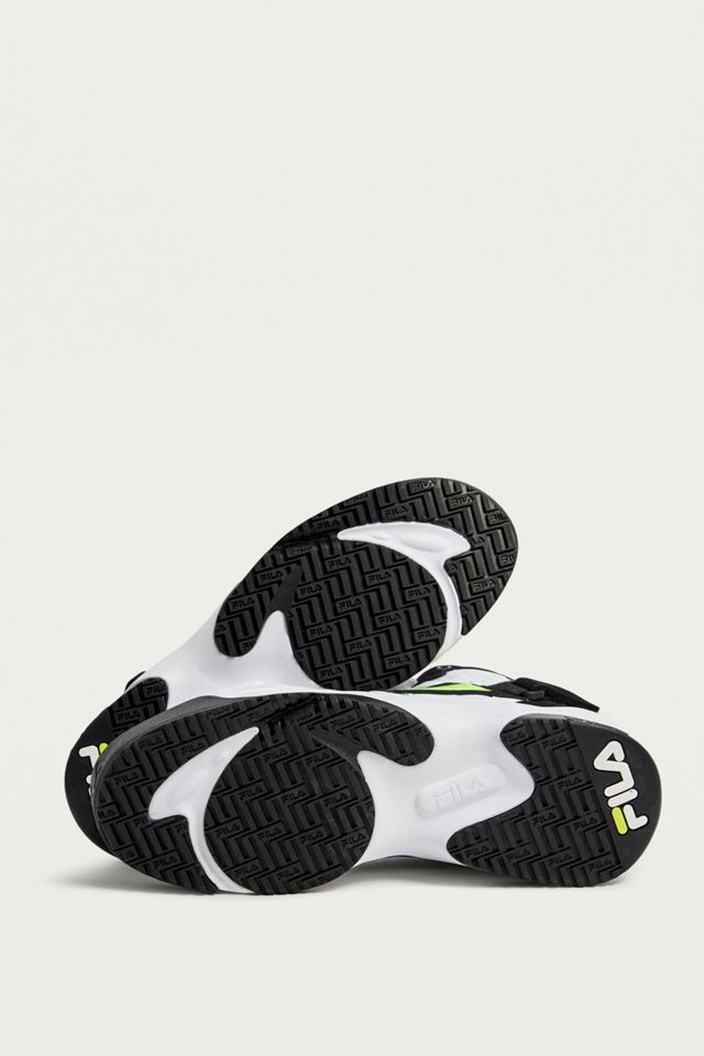 FILA Spoiler White and Silver Trainers #4