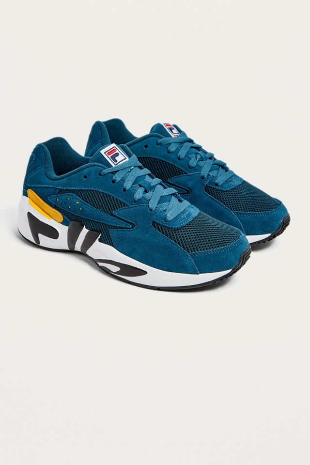 FILA Mindblower Green Pigskin Suede Trainers #2