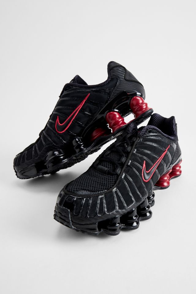 Nike Schwarze & Rote Shox TL Sneaker #2