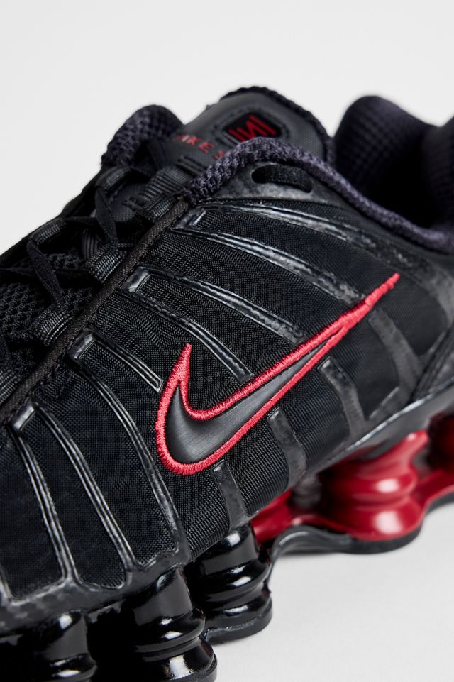 Nike Schwarze & Rote Shox TL Sneaker #3