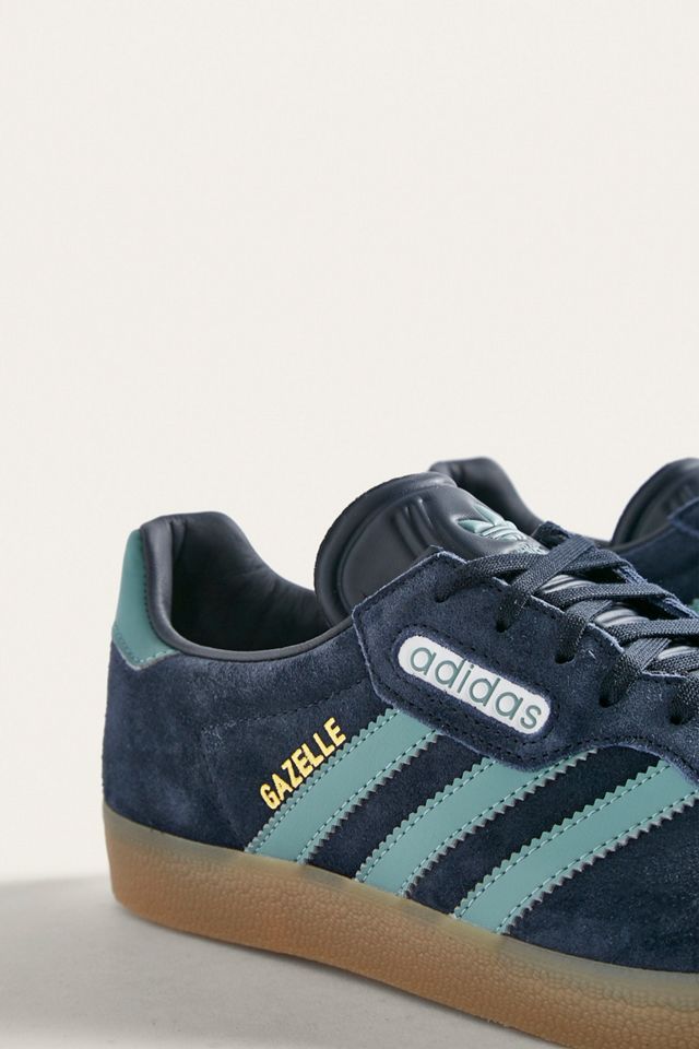 adidas gazelle silver green womens Adidas Gazelle Indoor Blue Bird Gum – SecondPlace