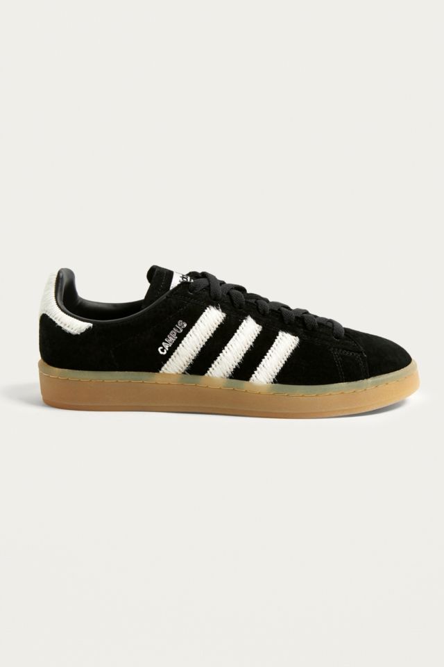 adidas Originals Campus Black Suede Gum Sole Trainers | Outfitters UK