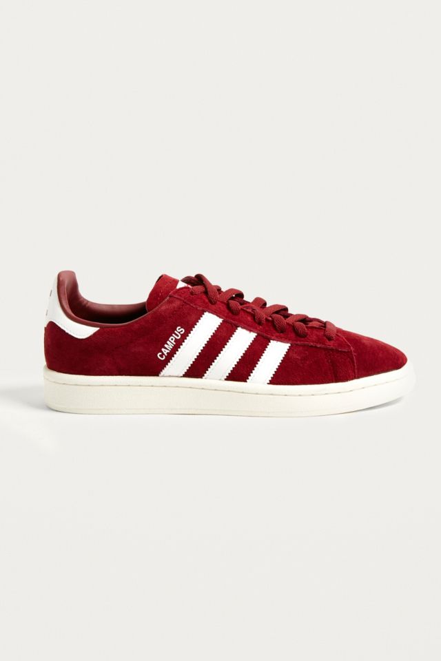 adidas Originals Campus Burgundy Suede Trainers