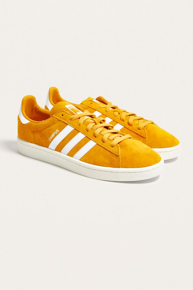 adidas Originals Campus Orange Suede Trainers #1