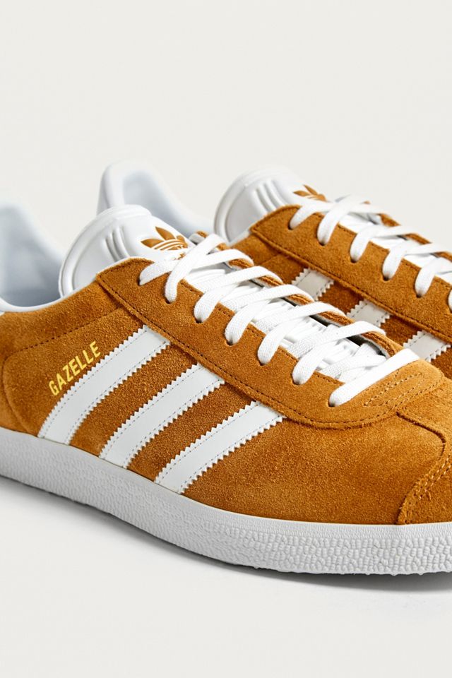 adidas gazelle silver green womens Gazelle Trainers in Gold Beige/Brown/Gold | adidas Originals