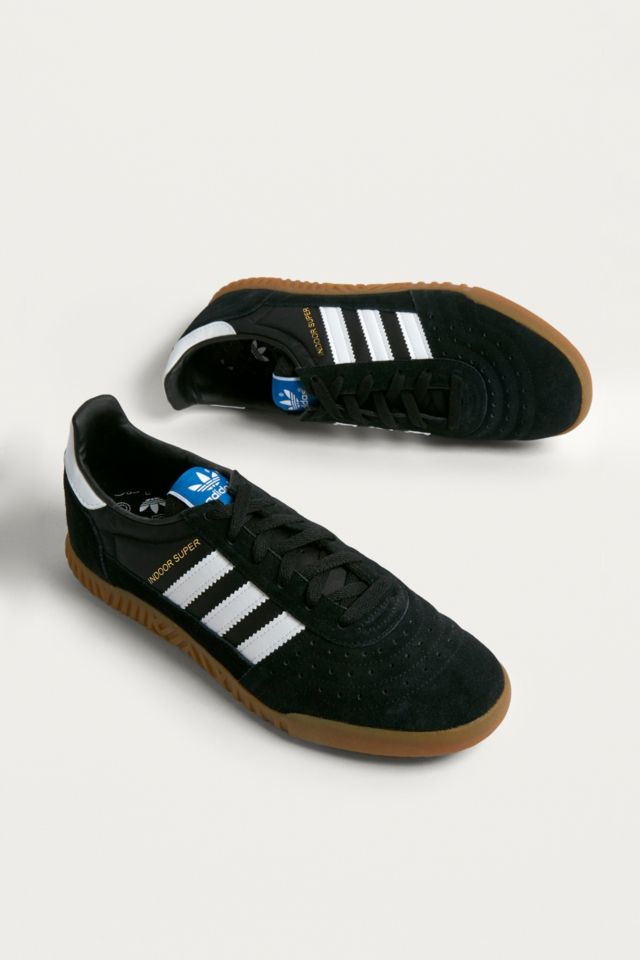 adidas indoor super black and white