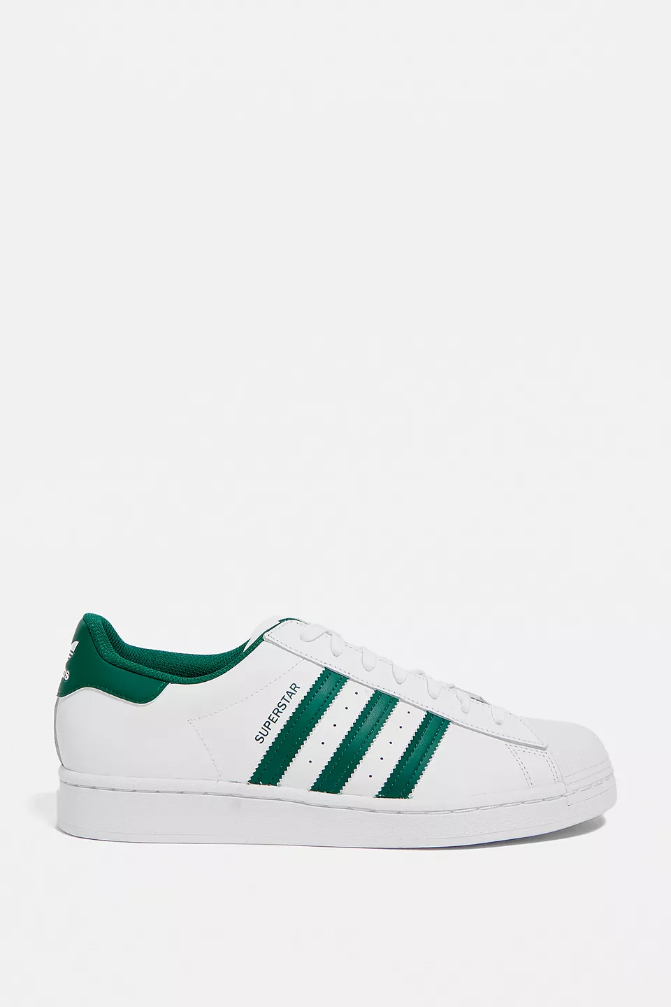 urbanoutfitters.com | adidas White & Green Superstar Trainers