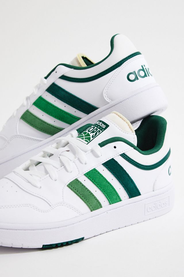 Baskets Basses adidas Hoops 3.0 Blanc & Vert #1