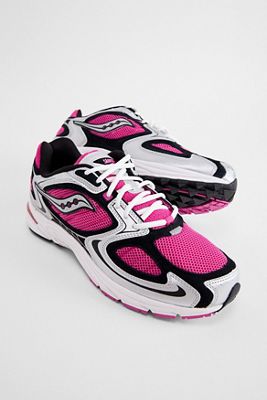 Saucony Pink & Silver Grid Jazz 9 Trainers