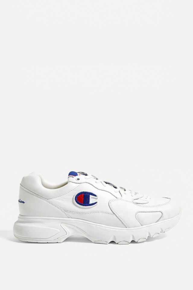 Champion CWA-1 White Leather Trainers | Urban Outfitters UK