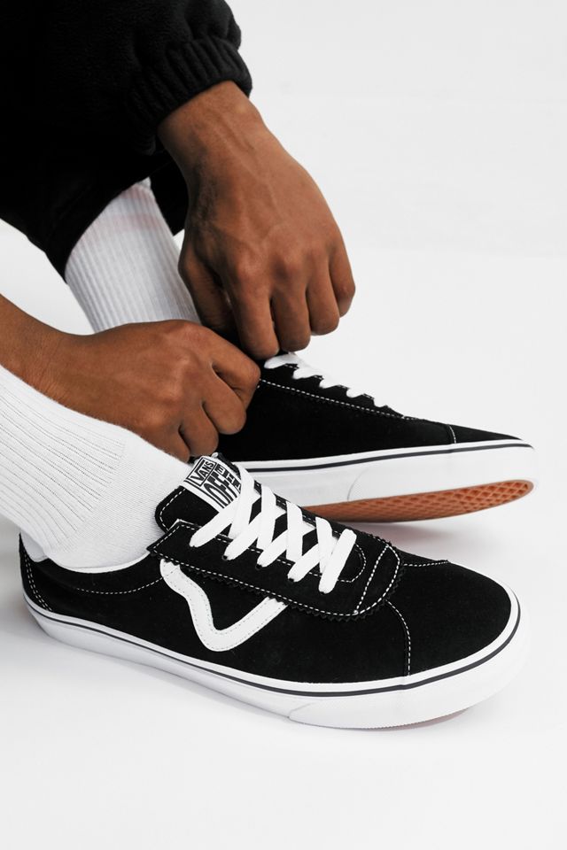 Vans - Baskets de sport en daim noires #2