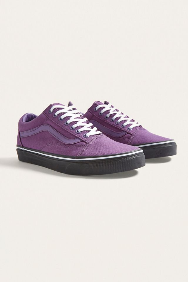 Vans old skool black and outlet purple