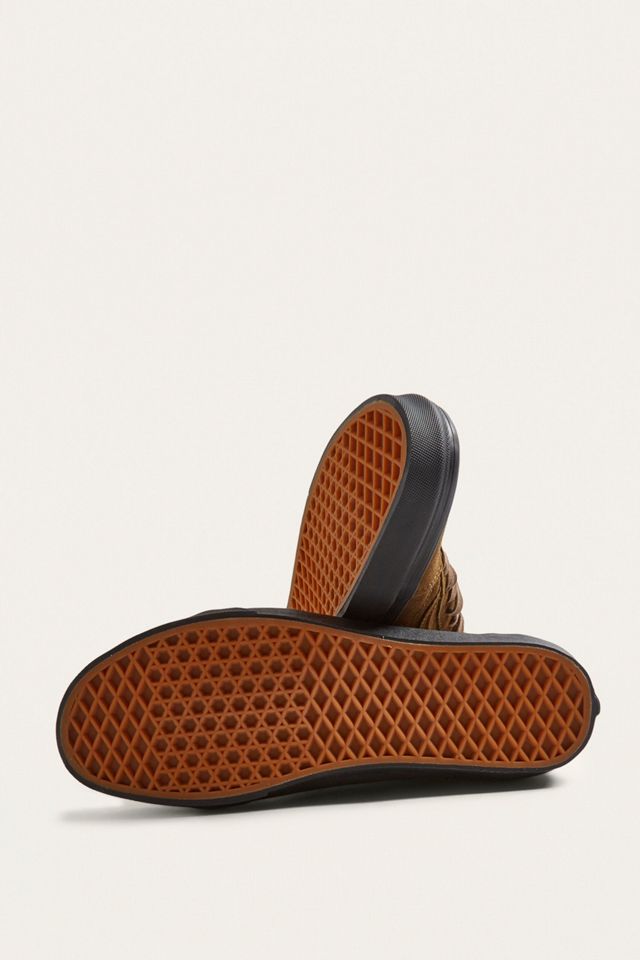 Vans Old Skool Brown y Black Sole Trainers #4