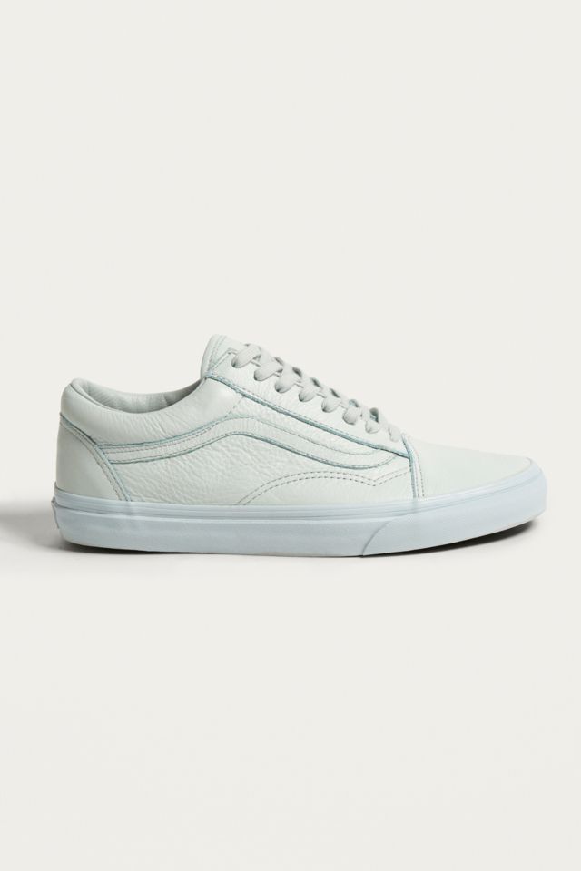 Vans old skool white leather outlet trainers