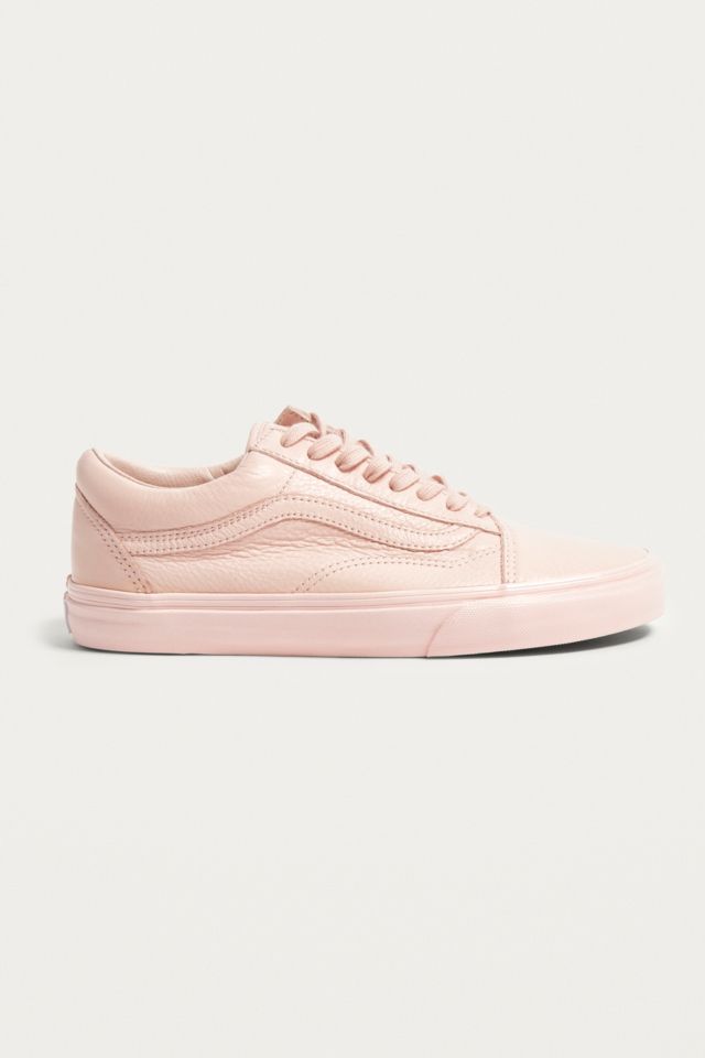 Pink leather vans hotsell