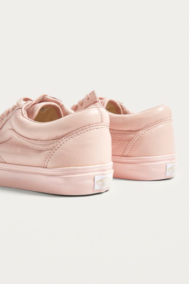 Vans pink outlet leather old skool