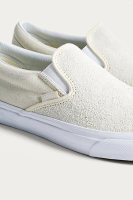 hairy suede slip on vans