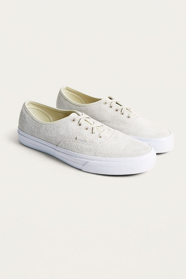 Vans Authentic White Hairy Suede Trainers #1