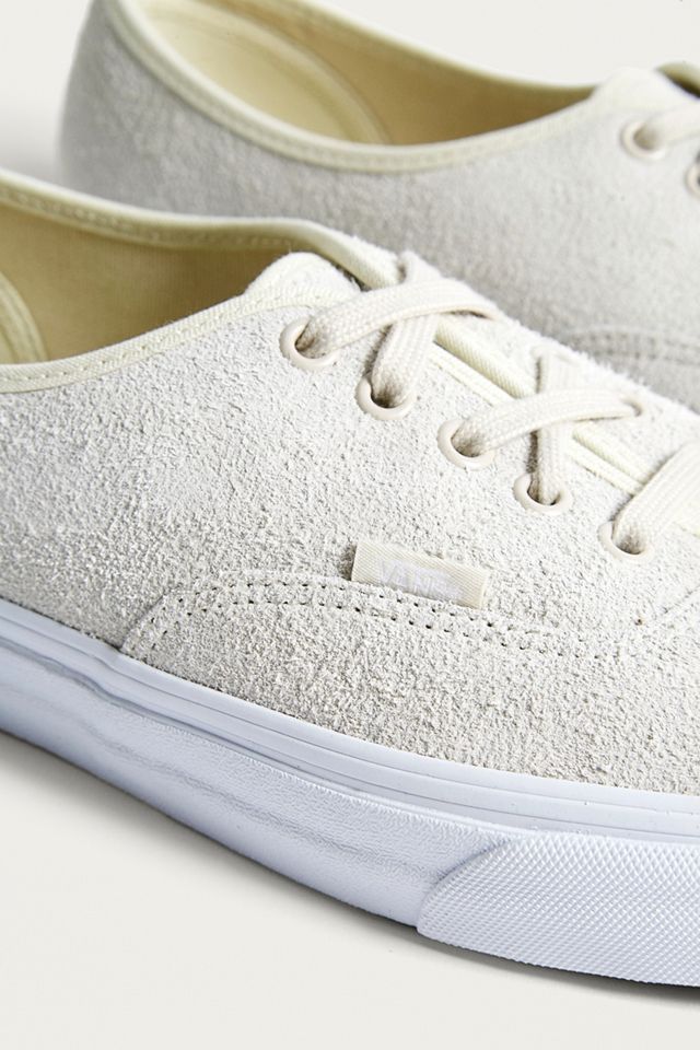 Vans Authentic White Hairy Suede Trainers #2
