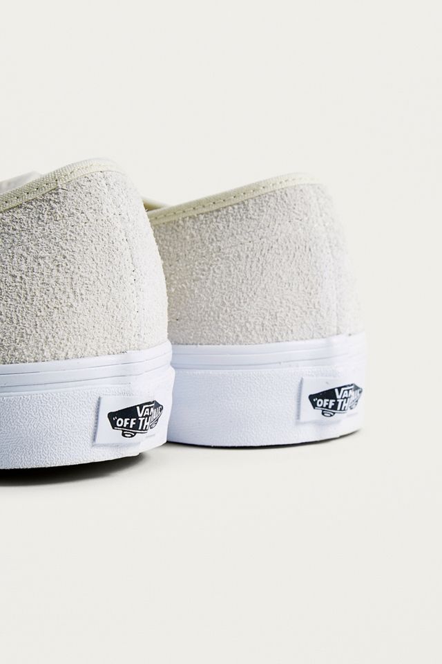 Vans Authentic White Hairy Suede Trainers #3