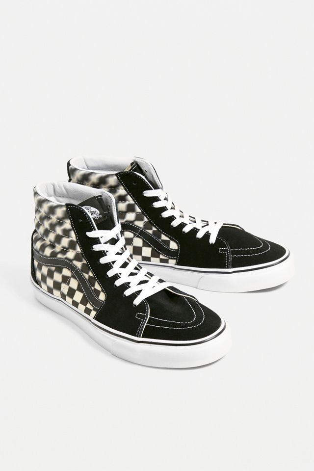 Vans Sk-8 Hi Blurred Checkerboard Trainers #1