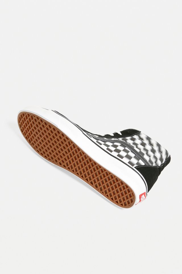 Vans Sk-8 Hi Blurred Checkerboard Trainers #3