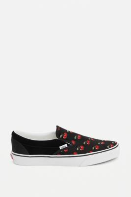 cherry slip on vans