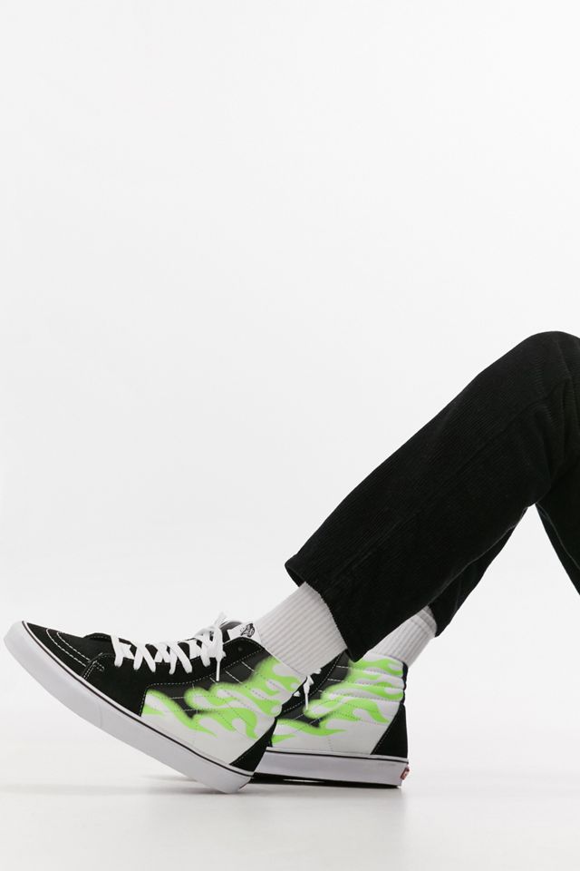 Vans Sk8-Hi Black Flame Trainers