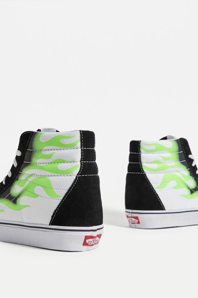 Vans Sk8-Hi Black Flame Trainers #3