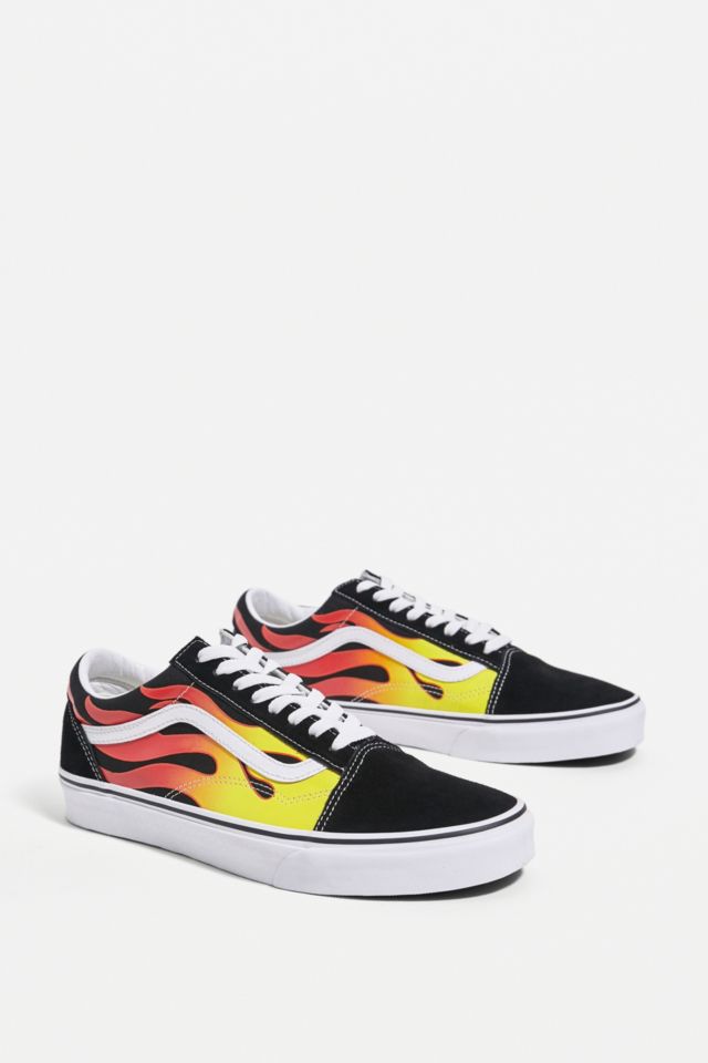 Vans Old Orange Flame Trainers | Urban Outfitters UK