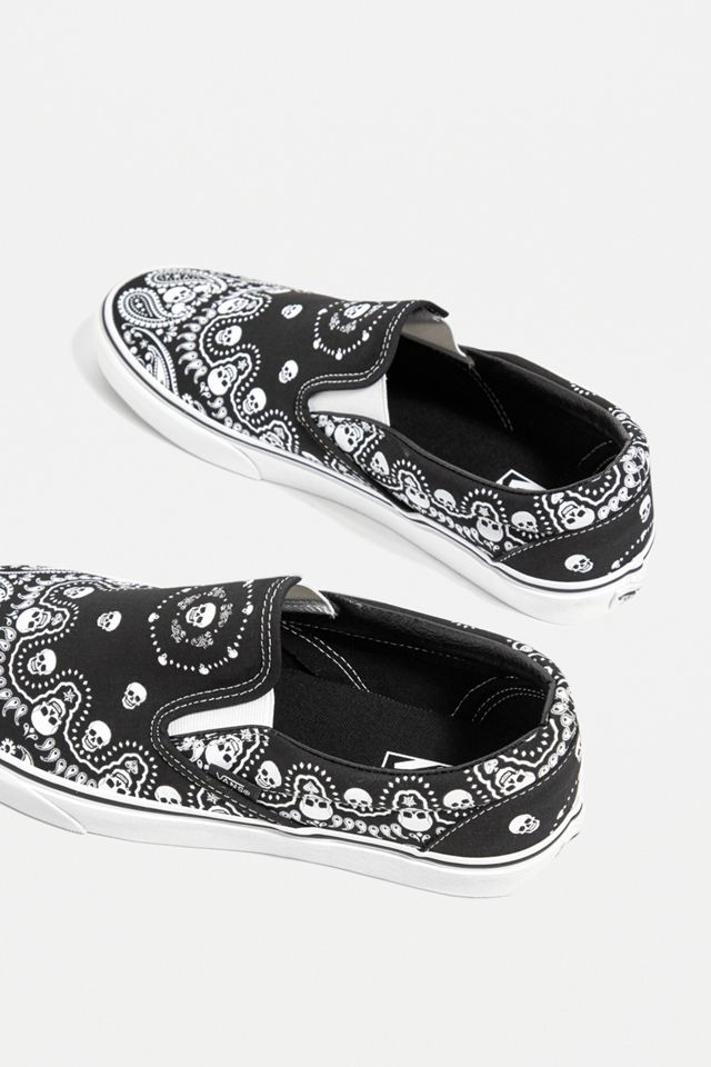 Vans Bandana Print Classic Slip-On Trainers #1