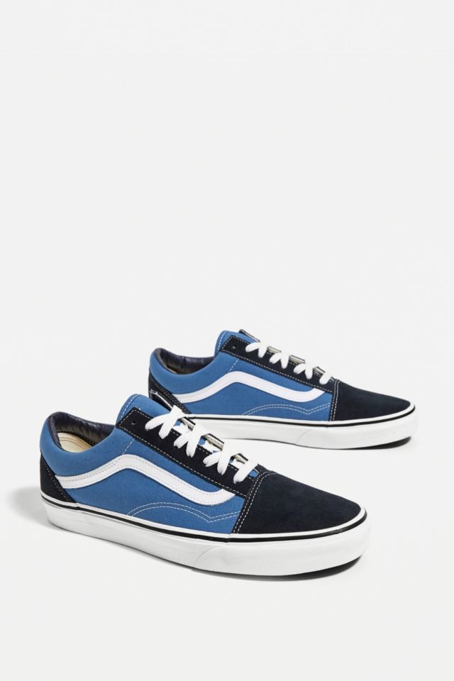 Vans Old Skool Navy & Light Trainers | Urban Outfitters UK