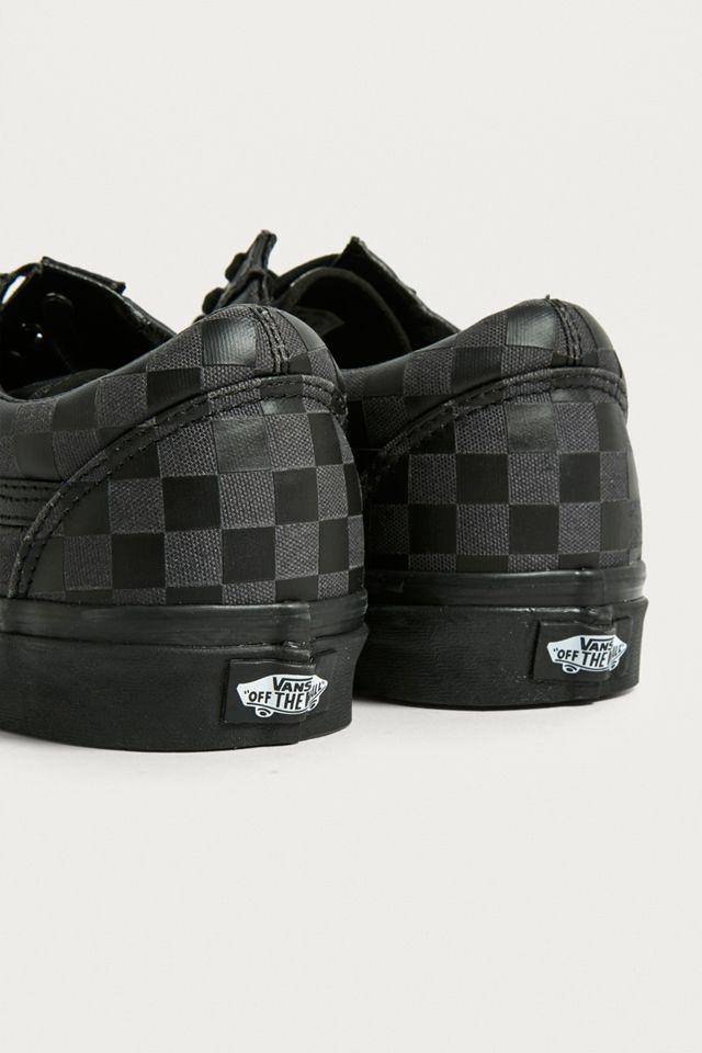 Vans Old Skool Black Tonal Checkerboard Trainers #2