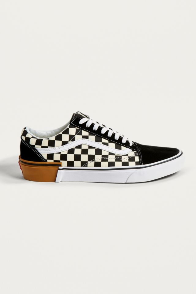 Vans old skool gum block white skate on sale shoes