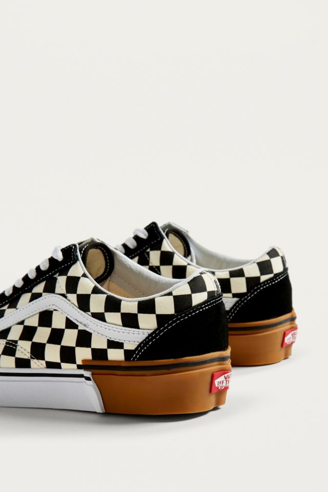 Vans old skool hot sale checkerboard gum block