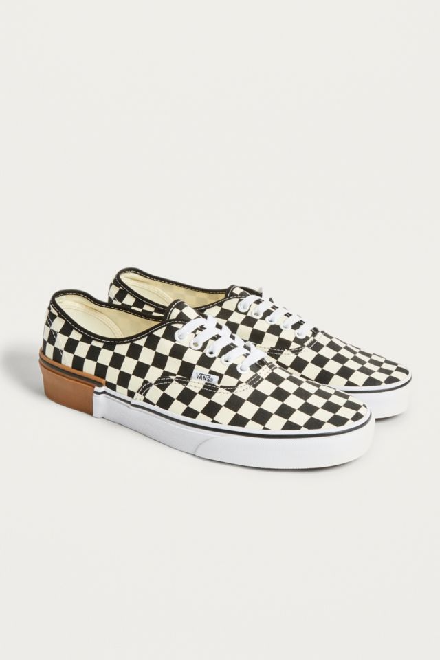 Vans authentic checkerboard gum on sale block