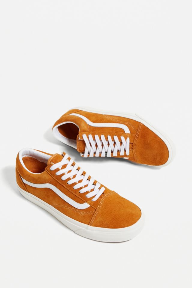 Orange cheap suede vans