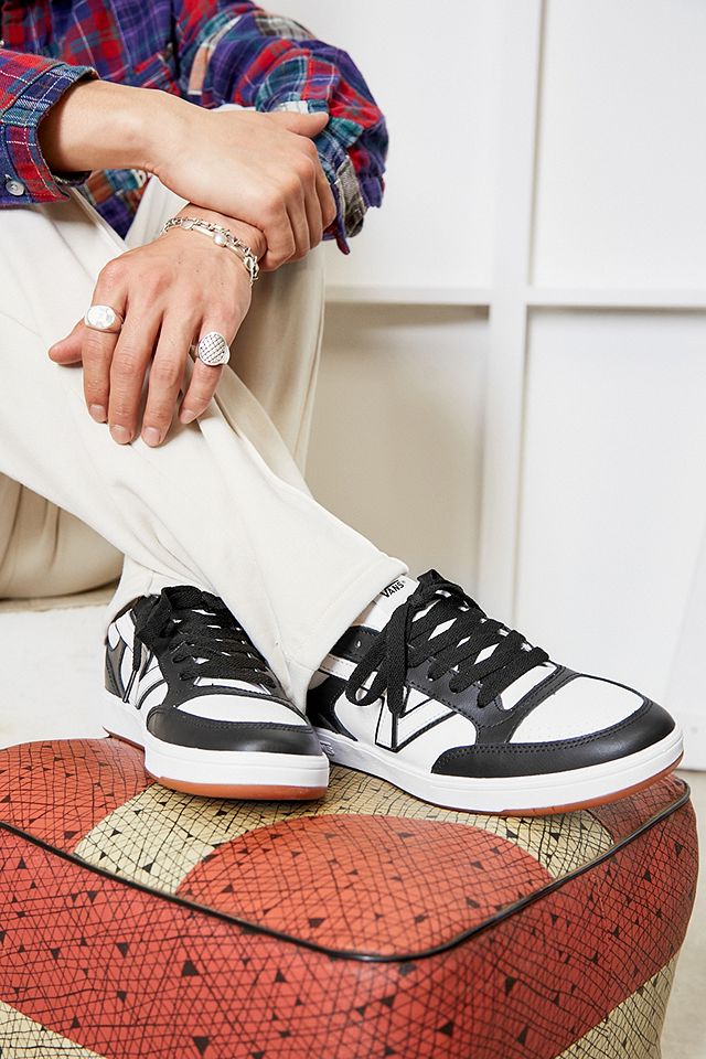 Vans Lowland Black & White Trainers | Urban Outfitters UK