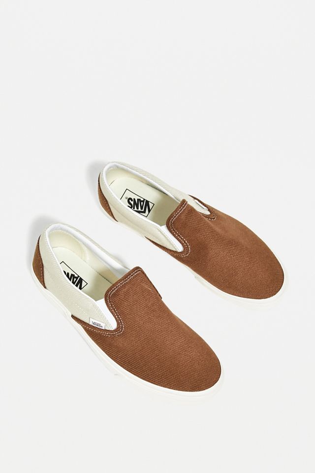 Vans – Schuhe „Desert“ zum Hineinschlüpfen aus Twill in Braun #1