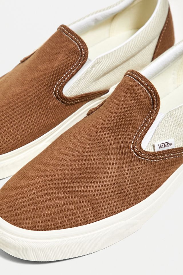 Vans – Schuhe „Desert“ zum Hineinschlüpfen aus Twill in Braun #4
