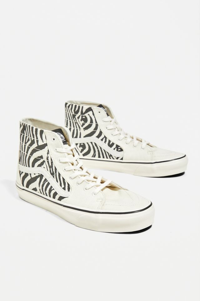 Vans sk8 hi zebra sale