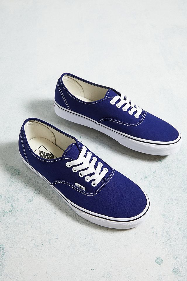 Vans Beacon Blue Authentic Trainers | Urban Outfitters UK