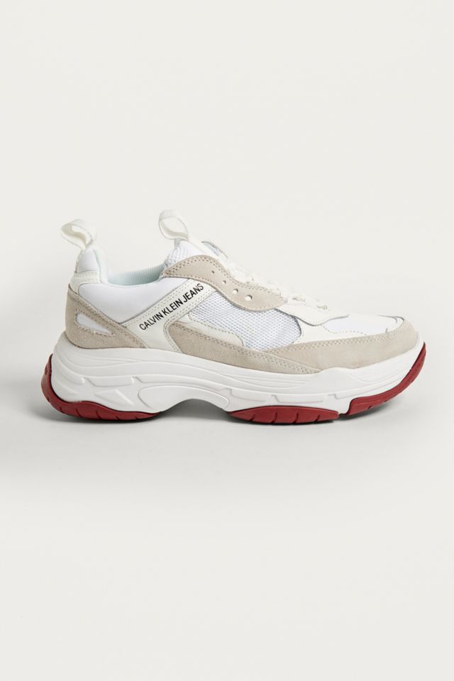 Calvin klein white jeans marvin trainers online