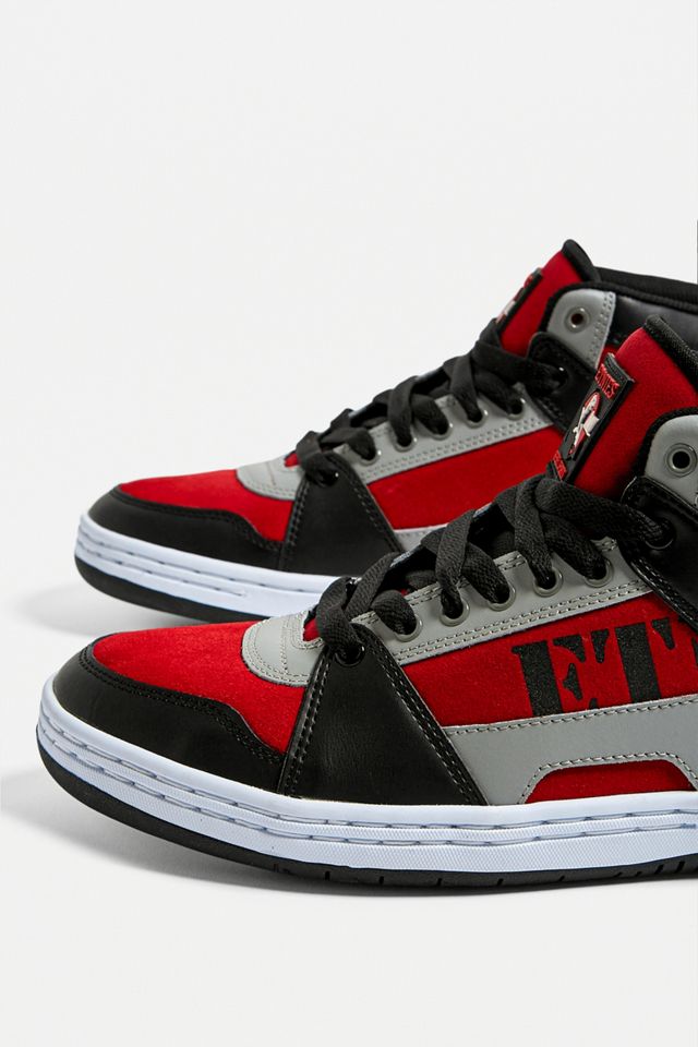 etnies MC Rap High Black and Red Trainers | Urban Outfitters UK